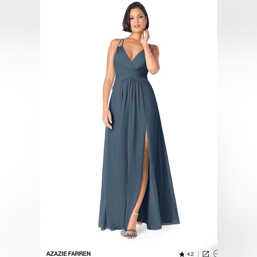 NWT AZAZIE FARREN BRIDESMAID DRESS, Neptune